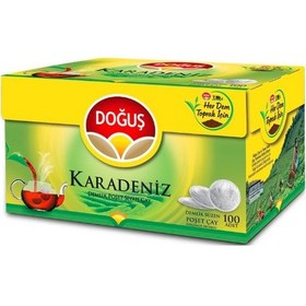 Resim Doğuş Karadeniz Bergamot Aromalı Siyah Süzen Demlik Poşet Çay 9'lu 100 x 3.2 G 