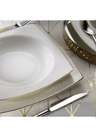 Resim Kütahya Porselen Bone Mare 62 Parça 1075021 Desen Yemek Takımı 