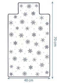 Resim Sevi Bebe Alt Açma Minderi - Beyaz - Kar Desen / Standart 