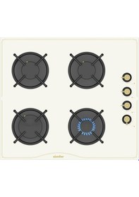 Resim Simfer 9 Fonksiyon Retro Bej 2'li Ankastre Set (8218 Fırın + 3326 Ocak) 