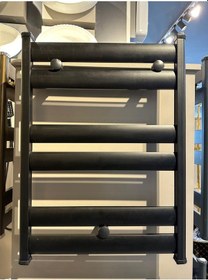 Resim İsaoğlu Yapı Mat Siyah Havlupan Vanalar Dahil Komple Set 50 70 Ölçü Mat Siyah 