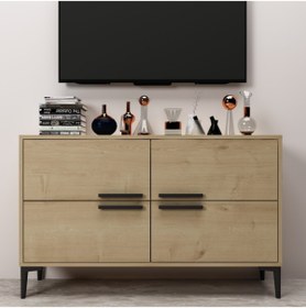 Resim MERT SERT MOBİLYA Ctn Tv Sehpası Safir Meşe 