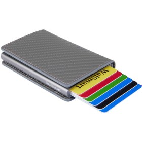 Resim WalSmart Book Carbon Akıllı Mekanizmalı Deri Cüzdan 