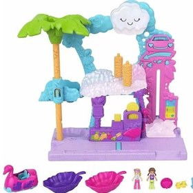 Resim Polly Pocket Flamingo Araba Su Eğlencesi HHJ05 