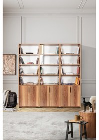 Resim 8303 Evm Kitaplık , 6 Kapaklı , 18 Bölmeli , 15 Raflı , Söğüt , Ofis , Çalışma Odası Diğer 