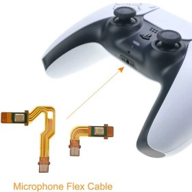 Resim Sony Playstation 5 Ps5 Kol Için 1 Çift Mikrofon Flex Kablo 