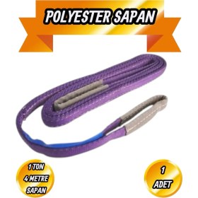 Resim BRATİ HAND TOOLS Polyester Sapan Mor Renk 1 Ton 4 Metre Sağlam Yük Kaldırma Taşıma Indirme Halat Spanzet 