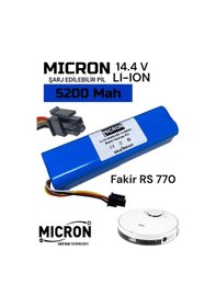 Resim Fakir Rs 770 Robot Uyumlu Süpürge Pili Paketi 5200mah Lityum Iyon 