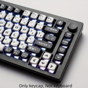 Resim OEM PBT Tuş Kapağı Seti, Temalı Sublimasyon, 4 Taraflı Arka Aydınlatma, 6.25U Alanlarla Uyumlu 61 68 75 84 87 98 99 100 104 108, Polietilen Tereftalat Malzeme, Oyun Stili, OEM Yükseklik 