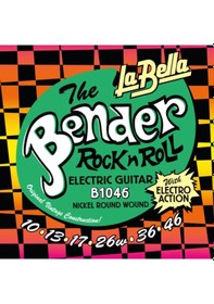 Resim La Bella B1046 Elektro Gitar Teli Seti Orta Seviye - 10-46 Light Nikel Kaplama Çelik, Dengeli Gerilim Ve Parlak Ton, Uzun Ömürlü Kullanım Ölçüler: 0.010 - 0.046 İnç Takım 