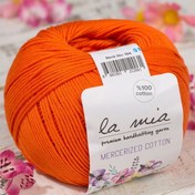 Resim La Mia Mercerized Cotton Turuncu El Örgü İpi - 194 - 33582 