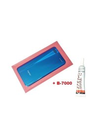 Resim Honor 10 Arka Pil Batarya Kapağı Cam+b-7000 Mavi 