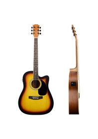Resim Maxword Mcg-750sb Yüksek Kaliteli Ağaç Ekolayzerli Elektro Akustik Gitar Full Set 