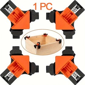 Resim 4-in-1 Ayarlanabilir Alüminyum Köşe Kelepçesi, Ahşap İşleme Endüstriyel Aracı, Çok Amaçlı İş Parçası Kelepçesi, Çeşitli Kalınlıklarda Panelleri Uygun, Dayanıklı Plastik Malzeme 