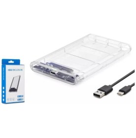 Resim Novis Liora Hadron HDX1766 HDD Kutu Type-C3.1 + Usb3.0 2.5" Transparent 