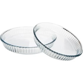 Resim Paşabahçe Borcam Yuvarlak Fırın Tepsisi 2 Li 