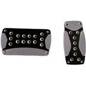 Resim Xuweiwei 2.5mm Kalınlık Kaymaz Oksitlenmiş Havacılık Alüminyum Pedallar - Siyah Pembe Karbon Desenli Yama 