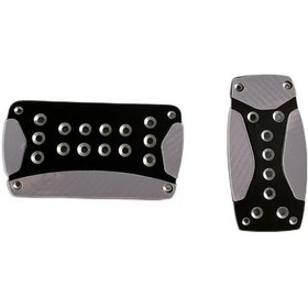 Resim Xuweiwei 2.5mm Kalınlık Kaymaz Oksitlenmiş Havacılık Alüminyum Pedallar - Siyah Pembe Karbon Desenli Yama 