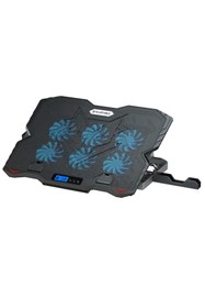 Resim Delixa Blueforce Sx-35 Snower 6 Fanlı 9-15,6 inç Notebook Soğutucu Stand Telefon Standlı Siyah 
