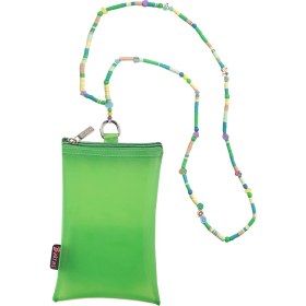 Resim Bakras Fimo Boncuk Askılı Şefffaf Çok Amaçlı Plaj Telefon Çantası 