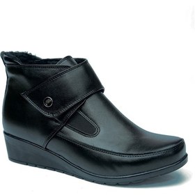 Resim Kadın Siyah Comfort Tam Ortopedik Anne Botu Siyah 