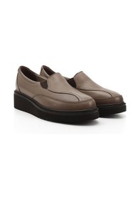 Resim Gönderi(R) Gönderi R Vizon Antik Dolgu Taban Hakiki Deri Ayakkabı Vizon 