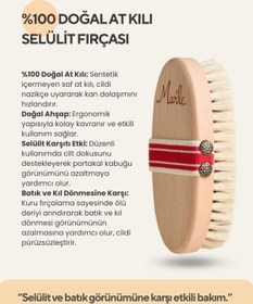 Resim Mar'le %100 Doğal At Kılı Selülit Fırçası 