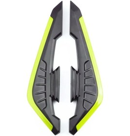 Resim Tongdashop Sarı 2 Adet Motosiklet Kanat Seti - Ön Spoiler Kanatçıklar Bobber Touring Dirt Bisikletler 