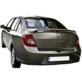 Resim Renault Yeni Symbol Yeni Kasa Uyumlu Yedek Parça Işıklı Spoiler Boyalı 