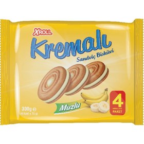 Resim Xroll Muzlu Kremalı Bisküvi 4x75 G 