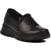 Resim Siyah Hakiki Deri Kadın Günlük Ayakkabı 0044 Z Siyah 