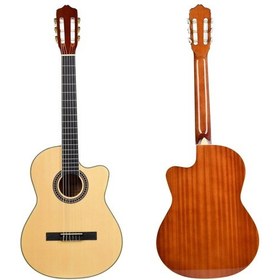 Resim Tayste Ts-cg36-39 Eq17a Natural Elektro Klasik Gitar 