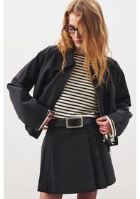 Resim Manuka Ekoseli Bomber Ceket Siyah Siyah 