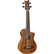 Resim Ortega CAIMAN-BS-GB Elektro Bariton Ukulele (ACACIA) 