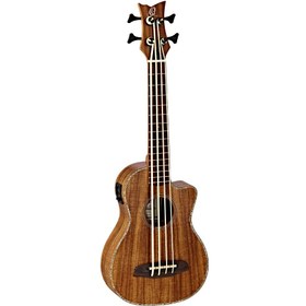 Resim Ortega CAIMAN-BS-GB Elektro Bariton Ukulele (ACACIA) 