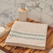 Resim Nuvomon Ethnic Yüz Havlusu E3 - Bej - 50x80 cm 
