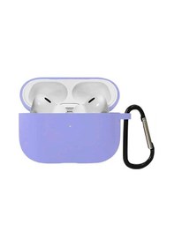 Resim Koodmax Apple Uyumlu AirPods Pro 2. Nesil Silikon Kılıf + Metal Kopça - Mor 