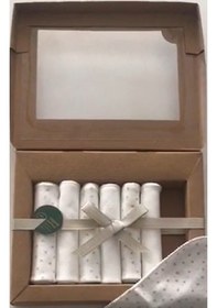 Resim 7'li Bebek Penye Mendil, Organic Pamuk Bebek Mendili Mö333 