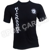 Resim Spor_Carsim Kickboks Tişörtü,Likralı Penye Kumaş Siyah S,M,L,Xl 