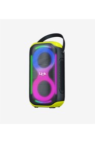 Resim Linktech M404 RGB Işıklı Ayaklı Mikrofonlu 50W Bluetooth Hoparlör 