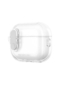 Resim Apple Uyumlu AirPods Pro 2 Kılıf Amazingthing Magnetik Kilit Tasarımlı Minimal Serisi Kılıf Şeffaf 