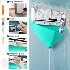 Resim Kondisyoner Temizleme Kiti, Drenaj Hortumu ile - PVC Sızdırmazlık Bakım Kapakları, Oturma Odası ve Yatak Odası için, Elektrik veya Pil Gerektirmez, Kondisyoner Temizleme Kiti|Canlı Tasarım|PVC Malzeme, Kondisyoner Tamir 