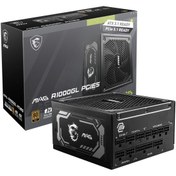 Resim MSI Mag A1000gl Pcıe5 1000w 80 Gold Full Modüler Power Supply 
