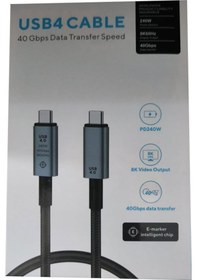 Resim Type C Usb 4.0 8k 60 Hz Görüntü Desteği Usb C 4.0 240w 40gbps 2m 