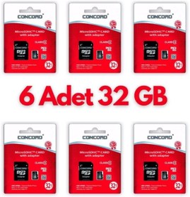 Resim Epilons 6 Adet Ultrahız 32gb Micro Sd Hafıza Kartı: Yüksek Performans Ve Geniş Depolama Kapasitesi 