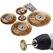 Resim Neler Geldi Neler Tel Matkap Hobi Fırça 5+3 Pim 8 Parça Set Tel Fırça Seti Matkap Ucu Tel Fırça Pas Kir Boya Temizleme 