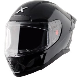 Resim Axor Saber Sc 2025 Üretim Parlak Siyah Full Face 