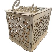 Resim Teenspirit Dıy Düğün Kartı Kutusu Kilitli Ahşap Renk Hediye Kutusu Kumbara Doğum Günü Partisi Malzemeleri Depolama Para (Yurt Dışından) 