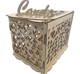 Resim Teenspirit Dıy Düğün Kartı Kutusu Kilitli Ahşap Renk Hediye Kutusu Kumbara Doğum Günü Partisi Malzemeleri Depolama Para (Yurt Dışından) 