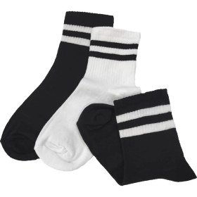 Resim Kapar Yakamoz 3'lü Extra Rahat Unisex Spor Yarım Konç Kolej Çorap 